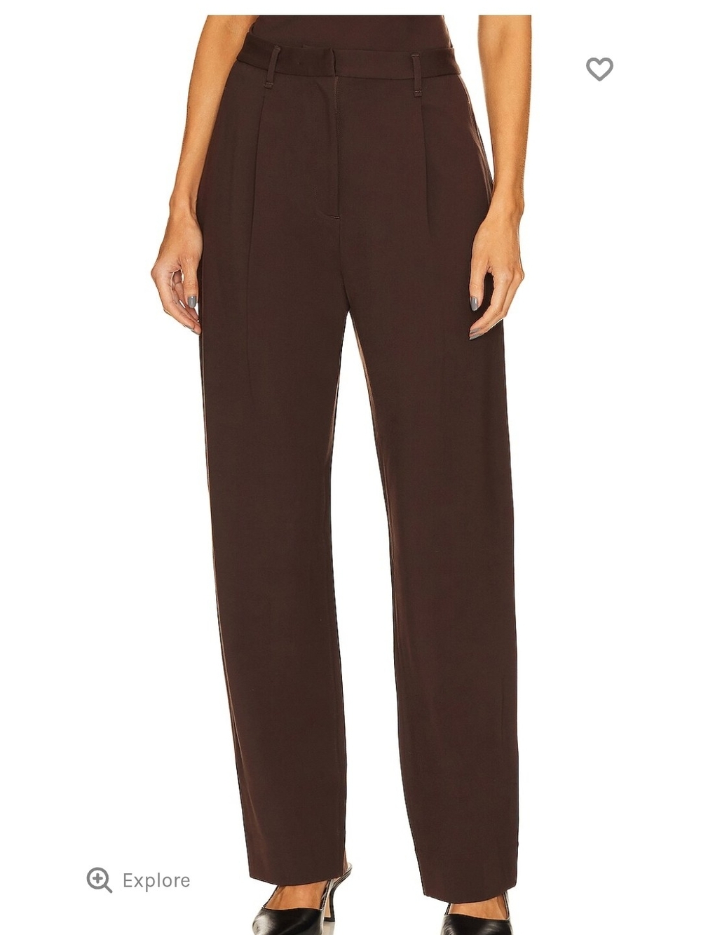 Rag & Bone Dark Chocolate Brown Straight Leg Trousers